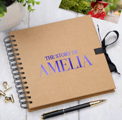 Personalised The Story Of Memories Love Themed Multiple Colour Scrapbook Photo Album