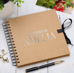 Personalised The Story Of Memories Love Themed Multiple Colour Scrapbook Photo Album