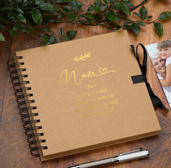 Personalised Nan Multiple Colours Scrapbook or Photo Album Gift With Sentiment