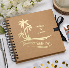 Personalised Tropical Paradise Summer Holidays Journal Album Multiple Colour Scrapbook