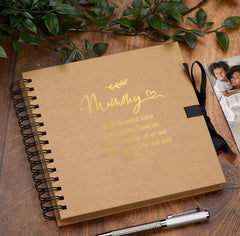 Personalised Mummy Multiple Colour Scrapbook or Photo Album Gift With Sentiment
