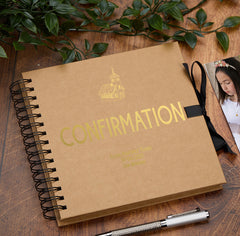 Personalised Confirmation Multiple Colour Scrapbook, Guest Book or Photo Album Gift