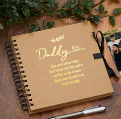 Personalised Daddy Multiple Colour Scrapbook or Photo Album Gift With Sentiment