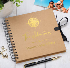 Personalised Multiple Colour Adventures Holiday Scrapbook Photo Album