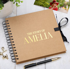 Personalised The Story Of Memories Love Themed Multiple Colour Scrapbook Photo Album