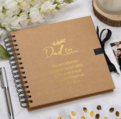 Personalised Dad Multiple Colours Scrapbook or Photo Album Gift With Sentiment