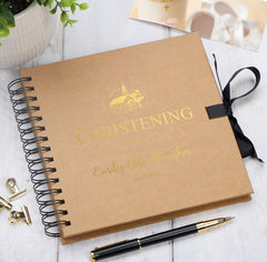 Personalised Christening Day Multiple Colour Scrapbook Photo album Guestbook