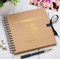 Personalised Hen Do Last Rodeo Multiple Colours Scrapbook Photo Album Guest Book