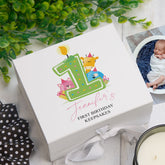 ukgiftstoreonline Personalised 1st birthday gift box baby girl baby boy keepsake memory box