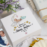 ukgiftstoreonline Personalised Baby Welcome to the world Keepsake Memory Box Gift