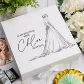 ukgiftstoreonline Personalised To My Beautiful Bride Wedding Gift Keepsake Memory Box UV-17