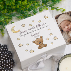 ukgiftstoreonline Personalised Baby Gift Keepsake Memory Box Twinkle Twinkle Little Star