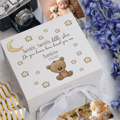 ukgiftstoreonline Personalised Baby Gift Keepsake Memory Box Twinkle Twinkle Little Star