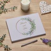 Personalised Large Wedding Guest Signing Book A4 Size Memory Message Book ukgiftstoreonline
