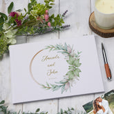 Personalised Large Wedding Guest Signing Book A4 Size Memory Message Book ukgiftstoreonline
