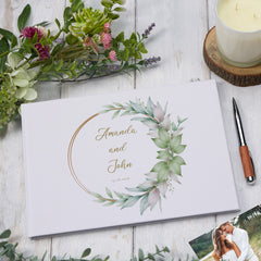 Personalised Large Wedding Guest Signing Book A4 Size Memory Message Book ukgiftstoreonline
