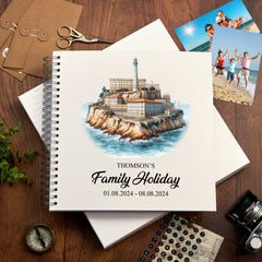 Personalised San Francisco Holiday Memory Scrapbook Journal Photo Albums Adventures Photo Album ukgiftstoreonline Alcatraz Island 12 x 12 Inches
