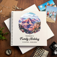 Personalised USA Holiday Memory Scrapbook Journal Photo Albums Adventures Photo Album ukgiftstoreonline Gran Canyon - Arizona 12 x 12 Inches