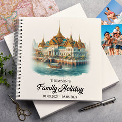 Personalised Bangkok Holiday Memory Scrapbook Journal Photo Albums Adventures Photo Album ukgiftstoreonline Grand-Palace 12 x 12 Inches