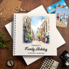 Personalised Malaga Holiday Memory Scrapbook Journal Photo Albums Adventures Photo Album ukgiftstoreonline Town centre 12 x 12 Inches