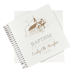 Large Baptism Photo Album Scrapbook Guest Book Boxed With Church
