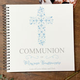Large First Holy Communion Memories Photo Album Scrapbook Guest Book Boxed Blue Cross