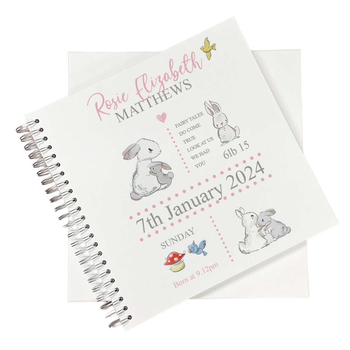 Buy Large Baby Girl Photo Album Scrapbook Birth Record Book Boxed