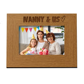 Oak Nanny & Us Picture Photo Frame Heart Gift Landscape