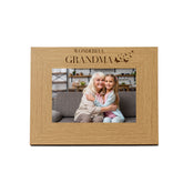 Wholesale Pack of 5 - Grandma Butterfly Gift Wooden Engraved Photo Frame Photo Frame ukgiftstoreonline Landscape