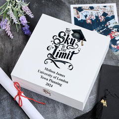 Personalised Graduation Luxury Wooden Keepsake Memory Gift Box
