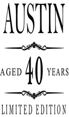 Personalised Wooden Wine or Champagne Box 40th Birthday Gift For Him