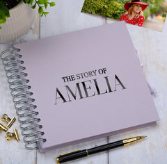 Personalised The Story Of Memories Love Themed Multiple Colour Scrapbook Photo Album