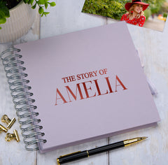 Personalised The Story Of Memories Love Themed Multiple Colour Scrapbook Photo Album