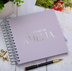 Personalised The Story Of Memories Love Themed Multiple Colour Scrapbook Photo Album
