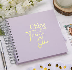 Personalised Any Name and Age Birthday Multiple Colour Scrapbook Memory Photo Album