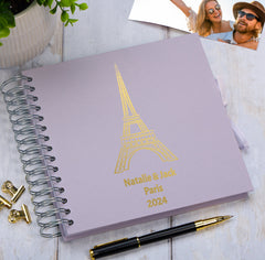 Personalised Paris, France Multiple Colour Scrapbook Photo Album Memory Keepsake Gift