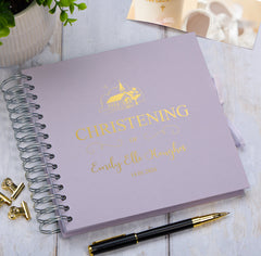 Personalised Christening Day Multiple Colour Scrapbook Photo album Guestbook