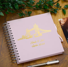 Personalised London Keepsake Multiple Colour Scrapbook Photo Album Foil Print
