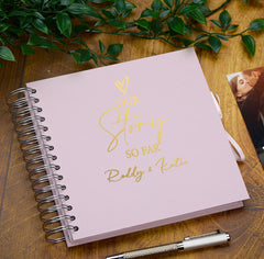 Personalised Our Story So Far Love Themed Multiple Colour Scrapbook Photo album