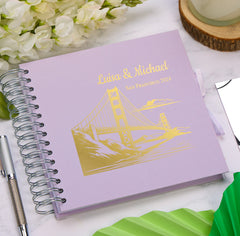 Personalised San Francisco Keepsake Multiple Colour Scrapbook Photo Album Foil Print