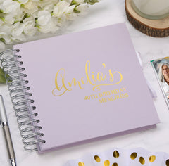 Personalised Any Name and Age Birthday Multiple Colour Scrapbook Photo Album