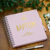 Personalised Baptism Multiple Colour Scrapbook, Guest Book or Photo Album Gift