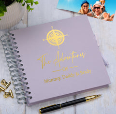 Personalised Multiple Colour Adventures Holiday Scrapbook Photo Album