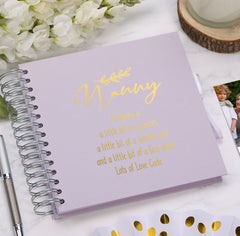 Personalised Nanny Multiple Colour Scrapbook Photo Album Gift With Sentiment