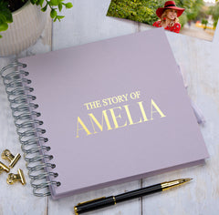 Personalised The Story Of Memories Love Themed Multiple Colour Scrapbook Photo Album