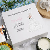 Personalised Wedding Day Keepsake Box Customised Wedding Memory Storage Box