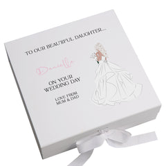 Personalised Wedding Day Keepsake Box Customised Wedding Memory Storage Box