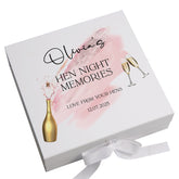 Personalised Hen Night Keepsake Box Customised Hen Do Bachelorette Party Memory Storage Box