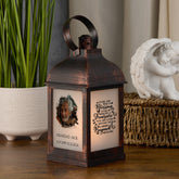 Personalised Memorial Photo Upload Lantern, Memorial Candle, Your Life Was A Blessing