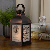 Personalised Memorial Photo Upload Lantern, Memorial Candle, Your Lights Will Always Shine
